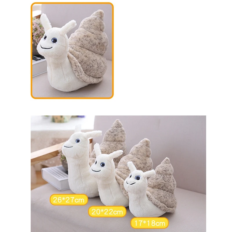 

Cute Snails Plush Stuffed Animals Conch Sleeping Doll Toy Birthday Decoration Present Christmas Cartoon Baby Toys