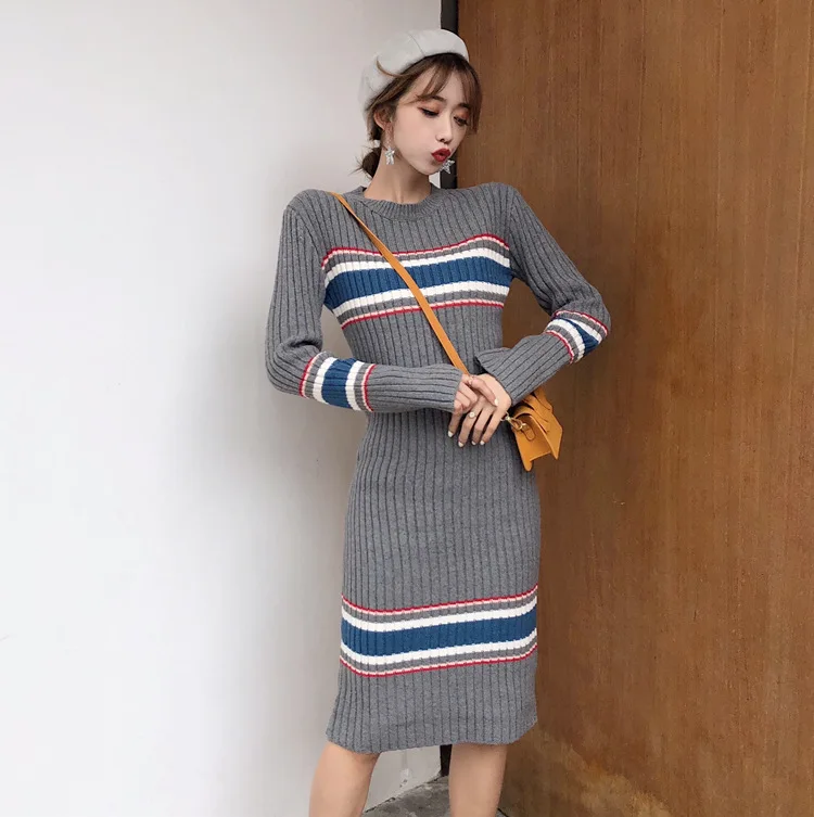 

Autumn and winter Korean sweater version retro solid color knitted cardigan women's loose fashion art blouse long sleeve