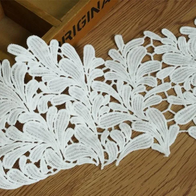 Белая винтажная кружевная отделка молочный шелк вязаная для домашнего декора