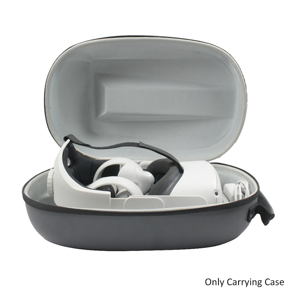 

PU Leather Travel Dustproof Storage Bag Portable Zipper VR Headset Accessories Video Games Carrying Case For Oculus Quest 2