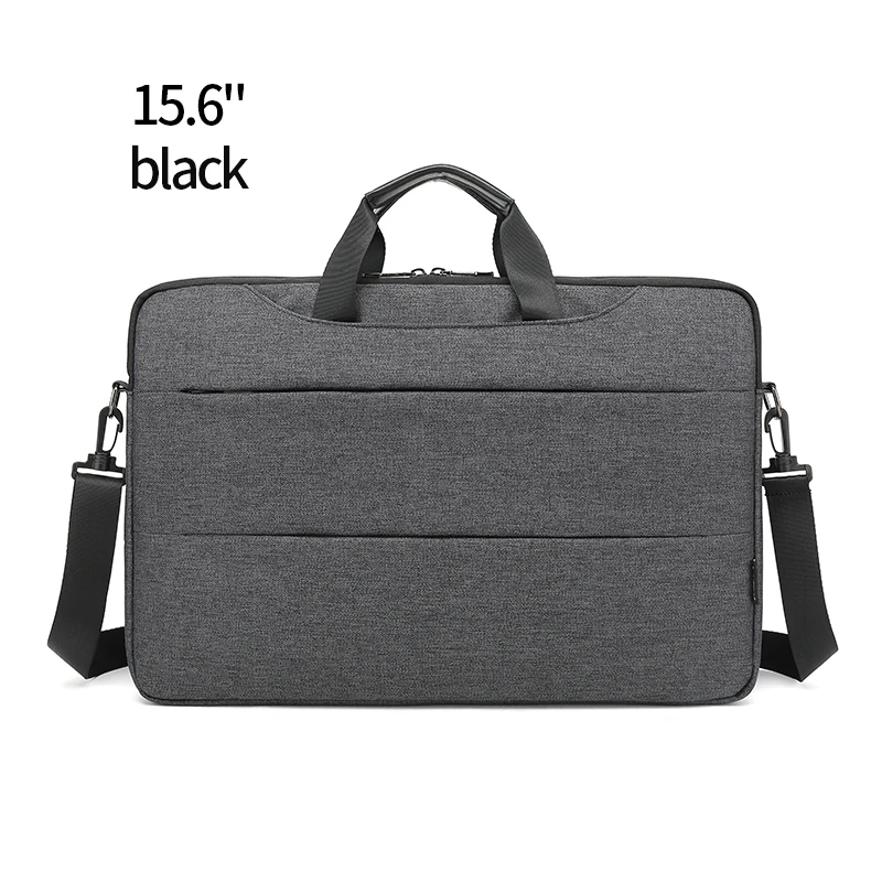 15.6inches black Индивидуальный водонепроницаемый нейлоновый офисный портфель, сумка для деловых мужчин, сумка на плечо для ноутбука, сумка для ноутбука, чехол с логотипом - Цвет: 15.6inches black