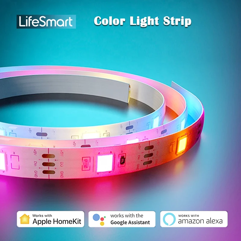 Умная Светодиодная лента LifeSmart Удлиняемая RGB-лента для работы с приложением Apple