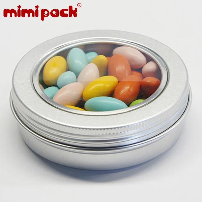 Mimipack 24 шт. оконная неглубокая круглая винтовая крышка алюминиевые банки