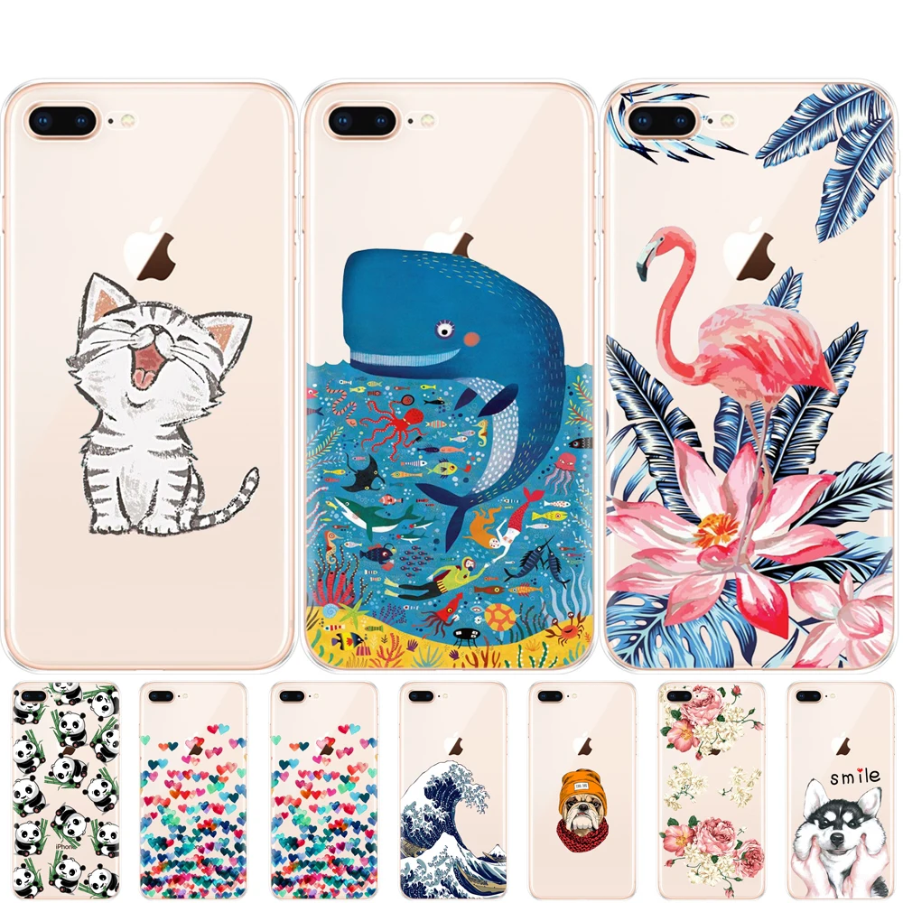 Чехол для iphone 7 8 чехол из мягкого ТПУ забавный силиконовый Apple iPhone Plus сумка Etui
