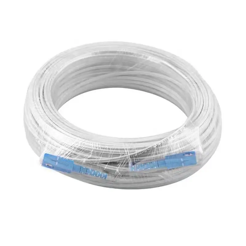 Оптоволоконный кабель 100 м 1 ядро SC для помещения одномодовый простой FTTH G652d