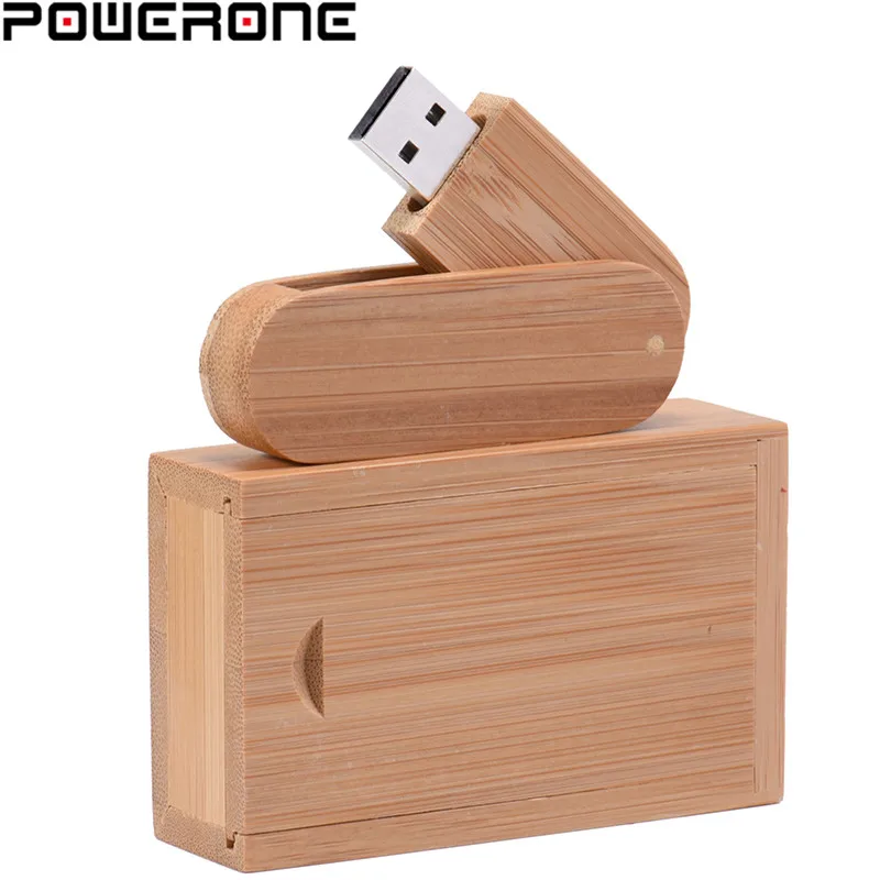 USB флеш накопитель POWERONE деревянный с возможностью поворота на 4 64 Гб|usb flash drive