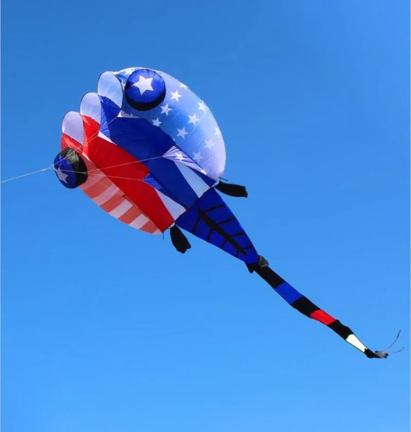 

free shipping high quality new 3d soft kite nylon ripstop large kite flying jellyfish trilobites kites factory outdoor kites