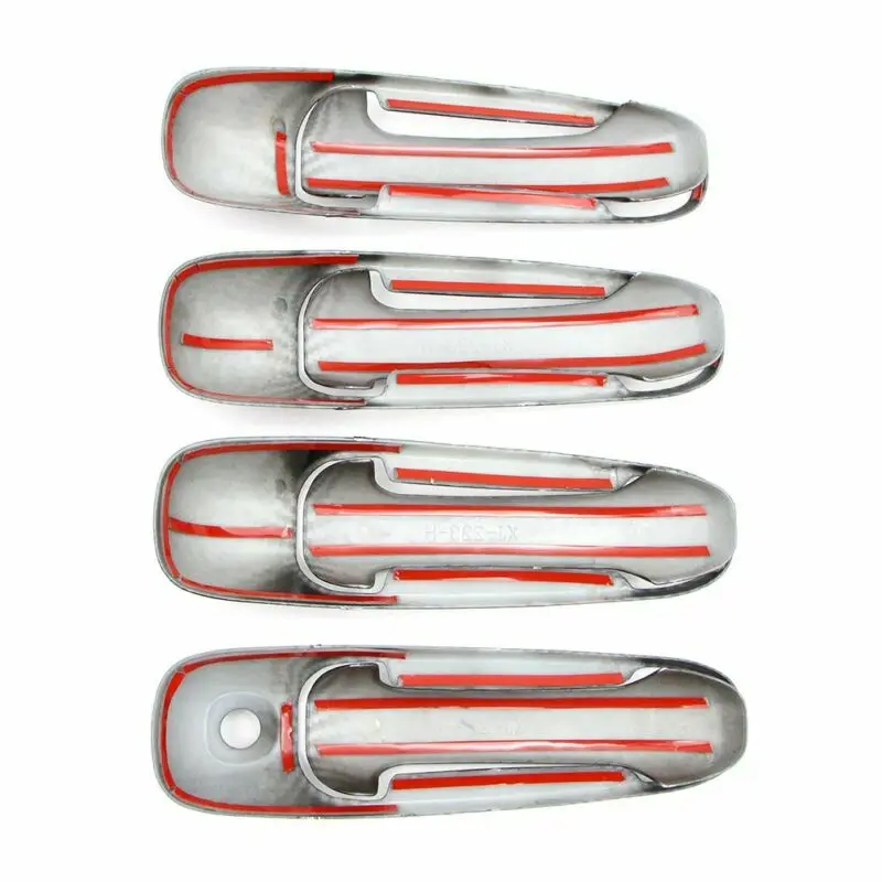 Детали крышки дверной ручки аксессуары для автомобиля 8 шт. экстерьер Черный ABS