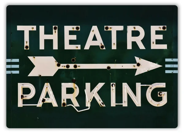 

Theatre Parking Retro tin sign nostalgic ornament metal poster garage art deco bar cafe shop