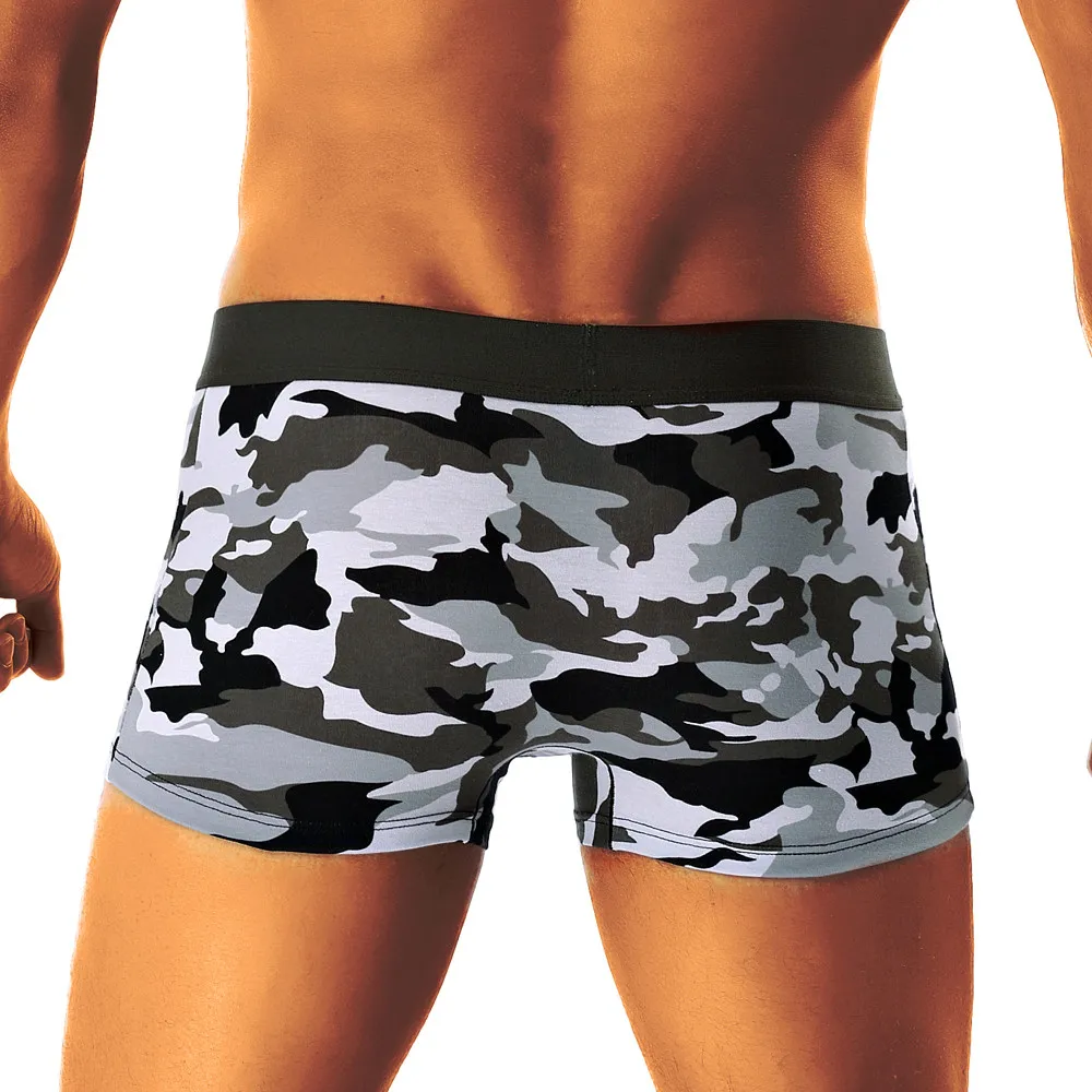 Men's Underpants Boxer Knickers Shorts Sexy Underwear Camouflage Printed Soft Breathable Men Panties | Мужская одежда