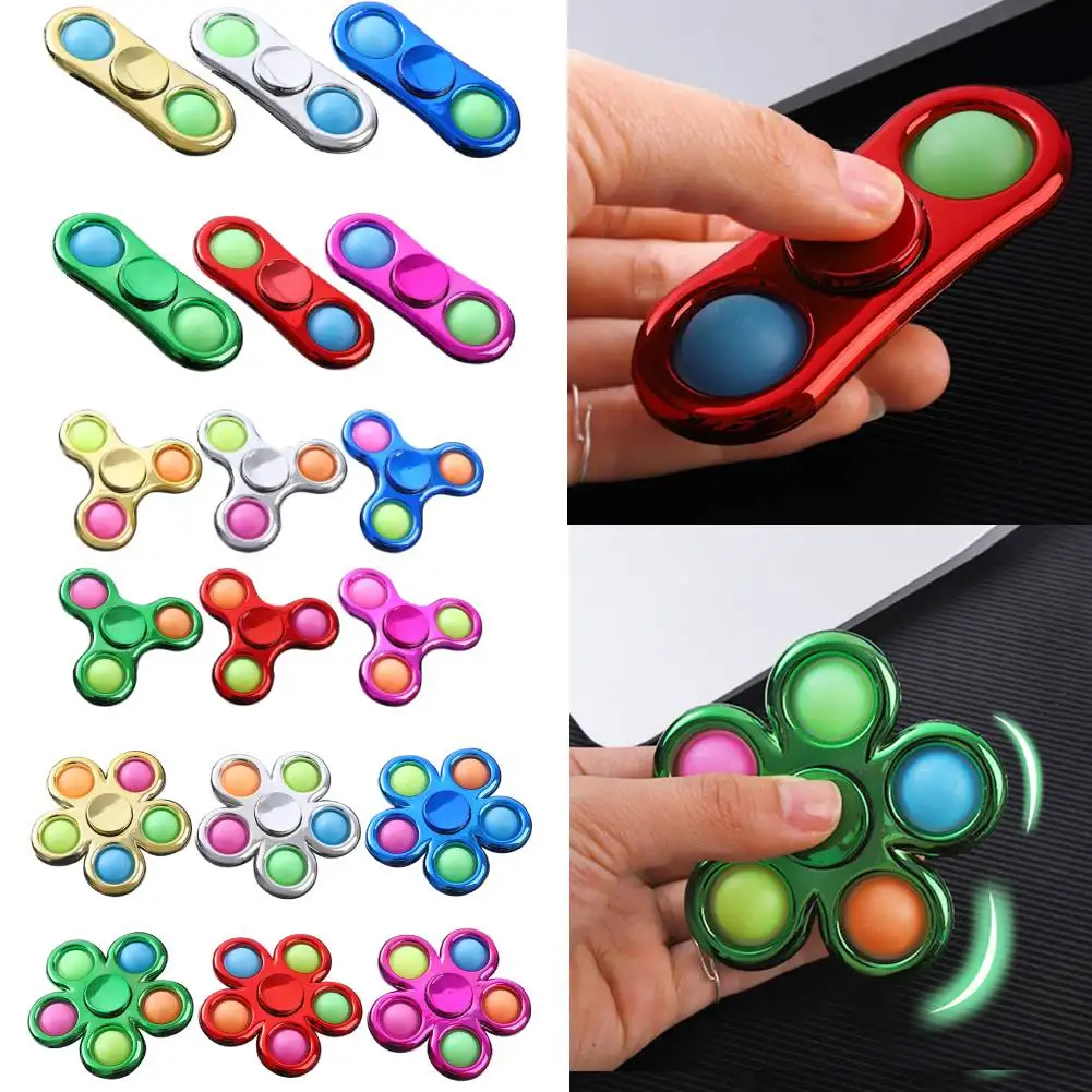 

Антистрессовые Спиннеры для снятия стресса, простой пуш-брелок, игрушки для взрослых и детей