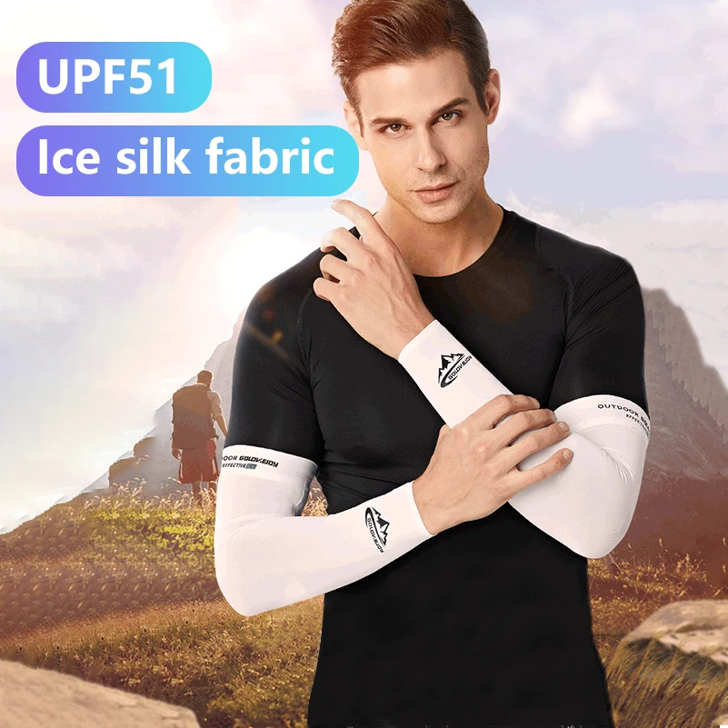 Налокотники из ледяной ткани защита от УФ излучения для бега езды на велосипеде