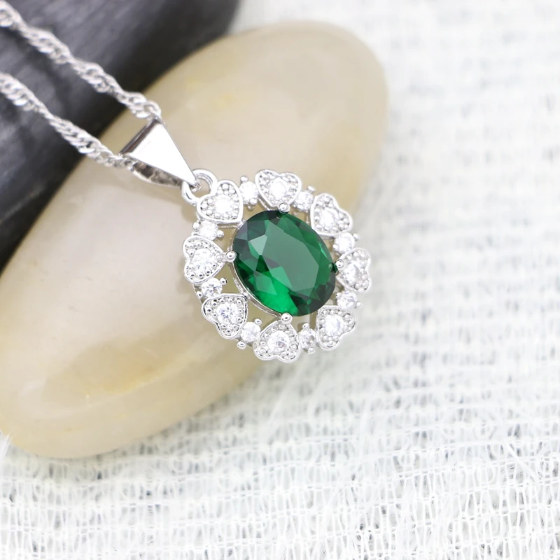 Женское ожерелье с подвеской в форме цветка серебро 925 пробы вечерние аксессуары