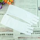 Перчатки для дизайна ногтей с открытым носком и защитой от ультрафиолетового излучения, белые варежки для ногтей с УФ светильник лампой и гель-лаком