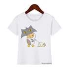 Детская одежда, милая Футболка с принтом морской свиньи для езды на велосипеде, забавная милая детская одежда для мальчиков и девочек, футболки, летние топы