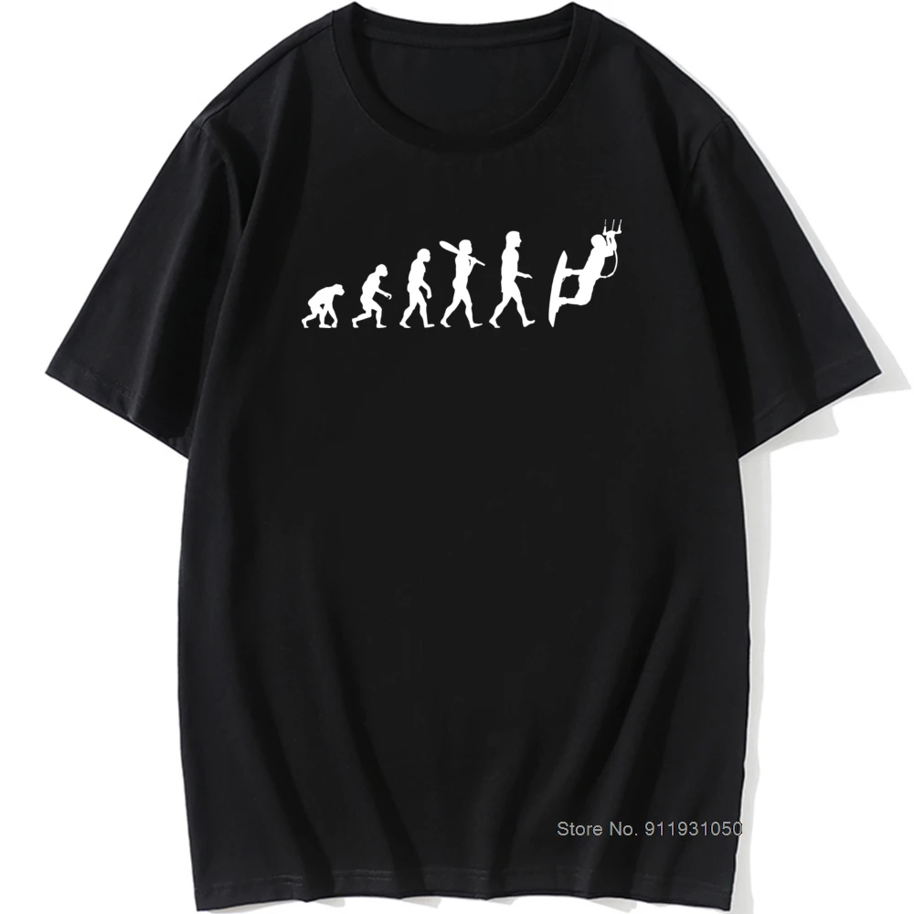 

Novelty Theory Of Evolution Print T shirt Personality Graphic Tops Tees 100% Cotton Summer Ventilation Crew Neck Short Sleeve