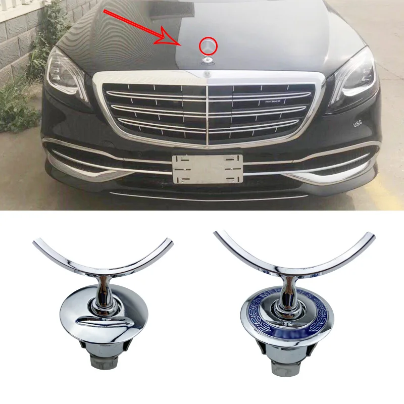 Эмблема передней капота автомобиля из цинкового сплава для Mercedes Benz W204 W210 W220 W212 C180