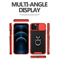 new style push window phone case 360 degree rotating magnetic bracket protective cover for iphone 7 8 plus 11 12 13 pro max mini