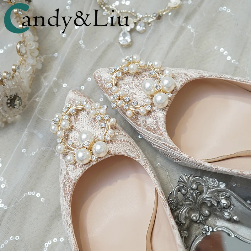 

Wedding Shoes Women's 2020 New Wedding Dress High-Heeled Shoes Thin Heeled Bridesmaid Bridal Shoes Champagne Crystal Shoes