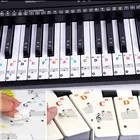 Наклейка для клавиатуры пианино s, цветная прозрачная наклейка для клавиш пианино s для 8861544937, полный набор наклеек s, наклейка для спектра пианино