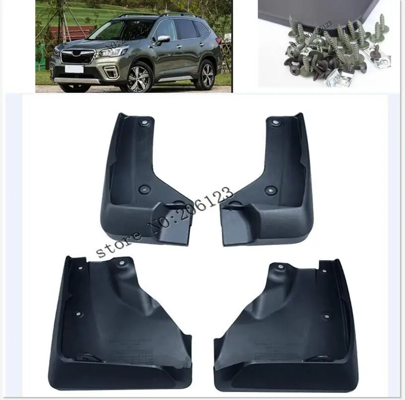 Набор литых брызговиков для Subaru Forester SK 2019-на Брызговики щиток крыло передние и