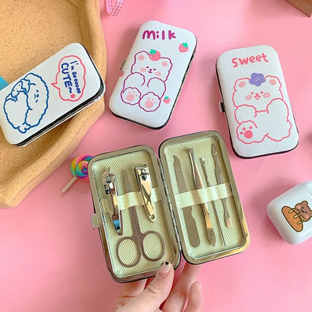 

Home Manicure Pedicure Clipper Set Cartoon Nail Clippers Kits Stainless Steel Nail Trimming Tools Nail Clippers Set