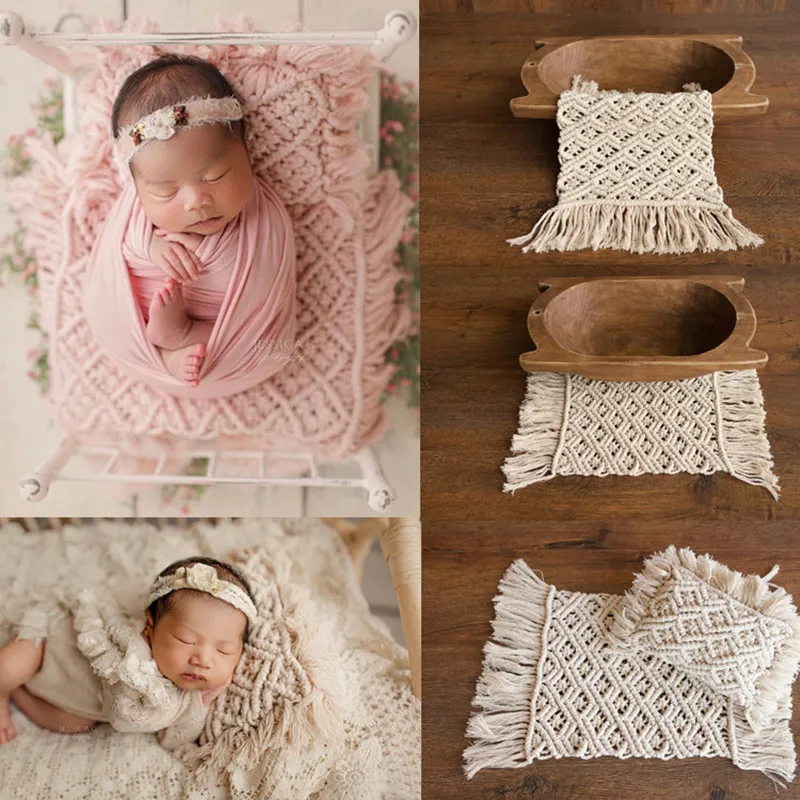 

2pcs Newborn Baby Photography Props Mini Mattress Fotografia Posing Pillow Carpet Studio Shoots Photo Accessories Cushion Mat