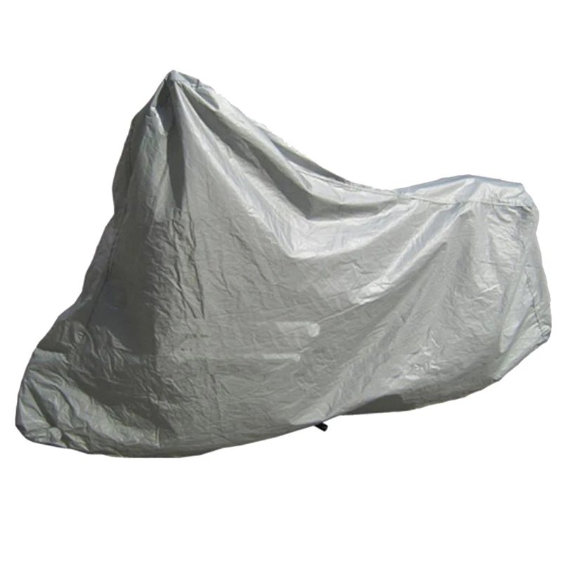 

1 Pc Waterproof Motorcycle Dustproof Breathable Full Protective Anti UV Motorcycle Covers Silver Motorbike Hood Scooters Covers