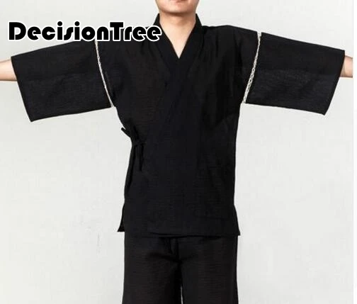 Японское кимоно yukata kimino haori кардиган мужской kimino халат для мужчин черный принт японский Топ haori японская одежда