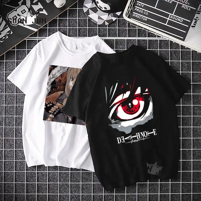 

Death Note Anime T Shirt Top Tee Misa Sidoh Print Mens T Shirts Summer Short Sleeve Women T-shirt Casual Tshirt Mens Clothing
