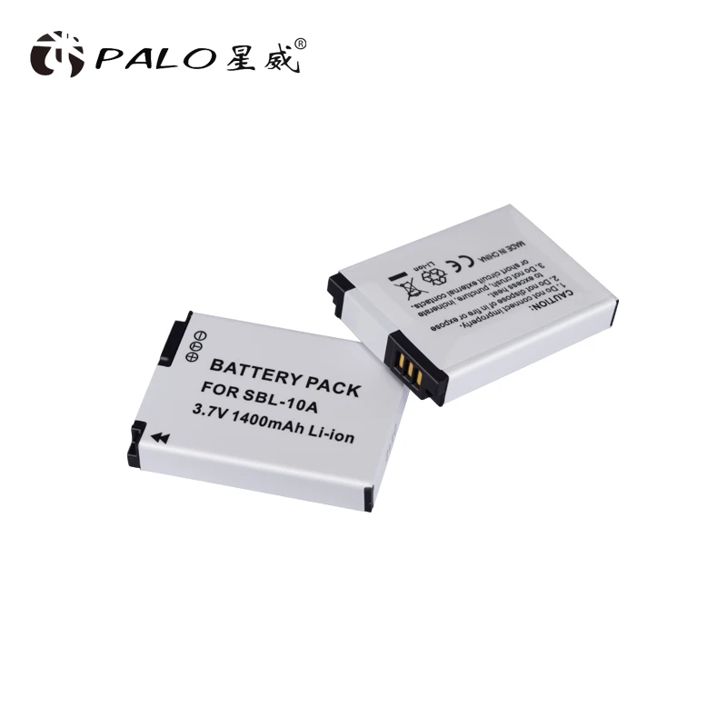 PALO 4 шт. 1400 мАч SLB 10A SLB10A батареи камеры для SAMSUNG HMX U10 U100 SL720 SL310W SL820 HZ15W HZ10W ES60|Цифровые