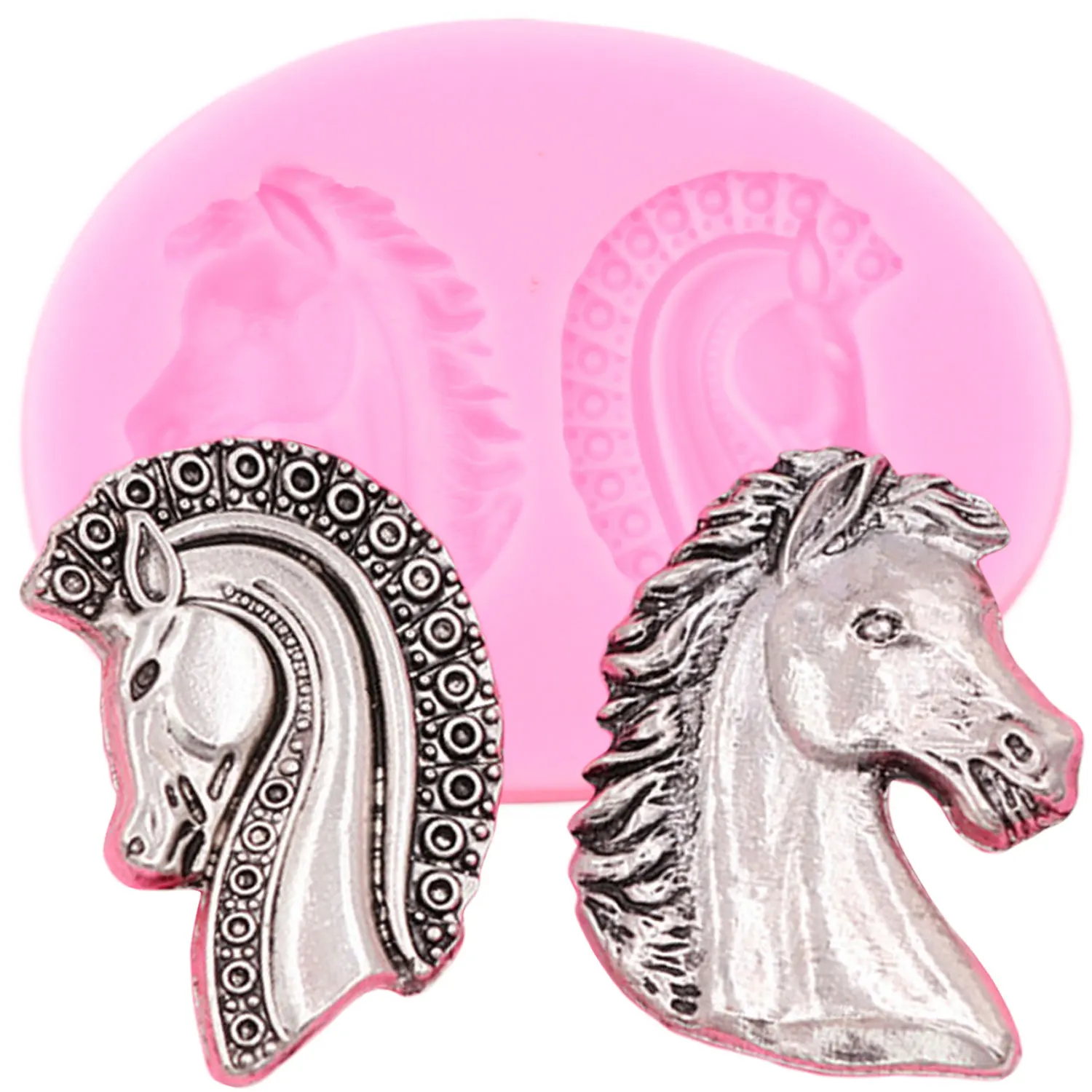 Силиконовые формы с объемной головой лошади инструменты для украшения тортов