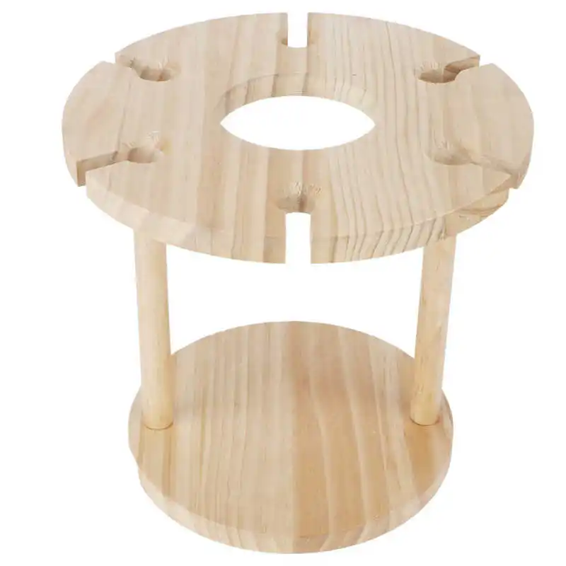 Деревянная подставка для вина стойка стеклянных стаканов держатель бутылок