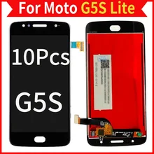 10Pcs/Lot For Moto G5S LCD Screen Display With Touch Digitizer Assembly XT1792 XT1793 XT1794 Mobile Phone Parts