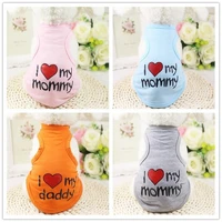 pet dog clothes for small medium dogs summer clothes chihuahua puppy clothing shirt cute letter printed vest ropa para perros