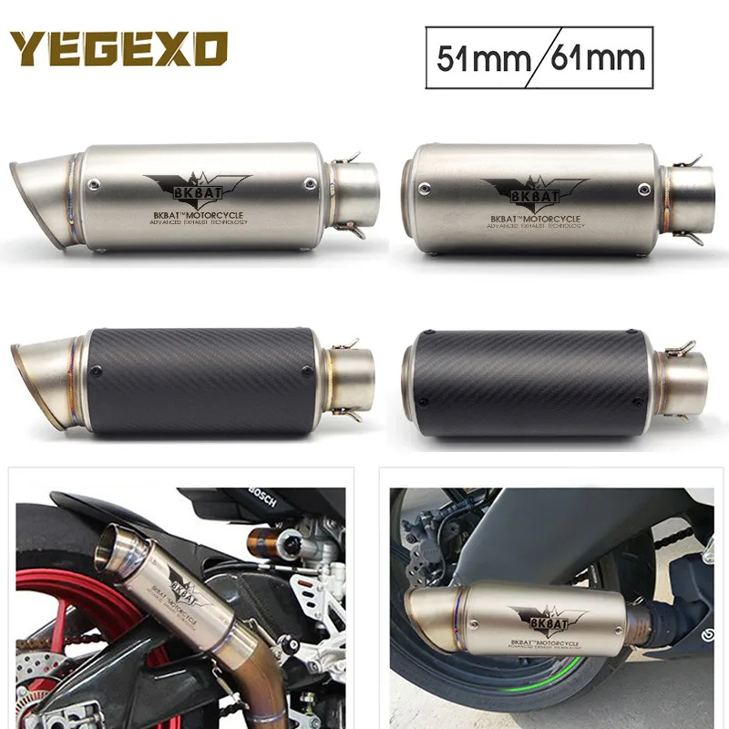 

Выхлопная труба мотоцикла 51 мм 61 мм, нержавеющая сталь для honda grom msx125 cbr 900 rr dax nc700x cbr f4 cbr600f4i biz 125