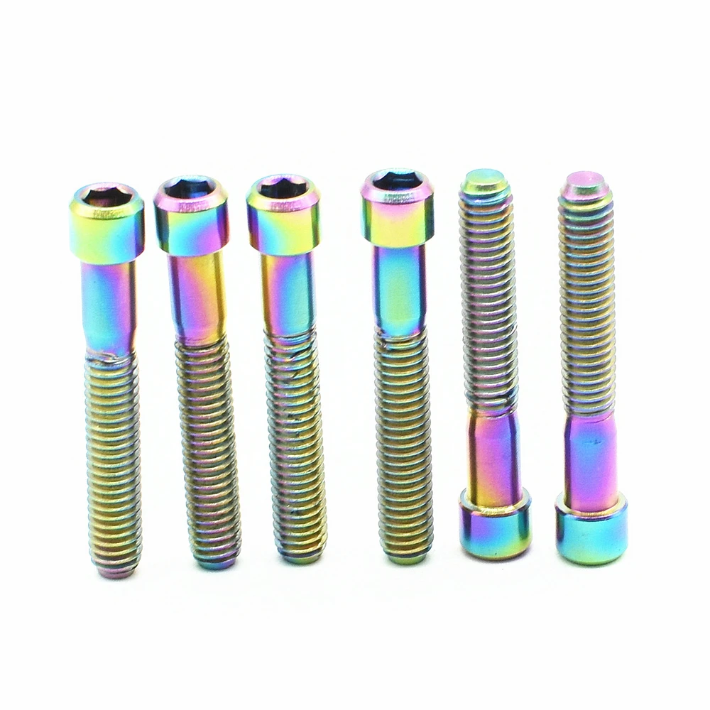 Титановый M4 X 10 13,5 15 20 25 мм шестигранный ключ маленькая головка болт для велосипеда задний/передний переключатель H/L регулировочные винты 4 шт