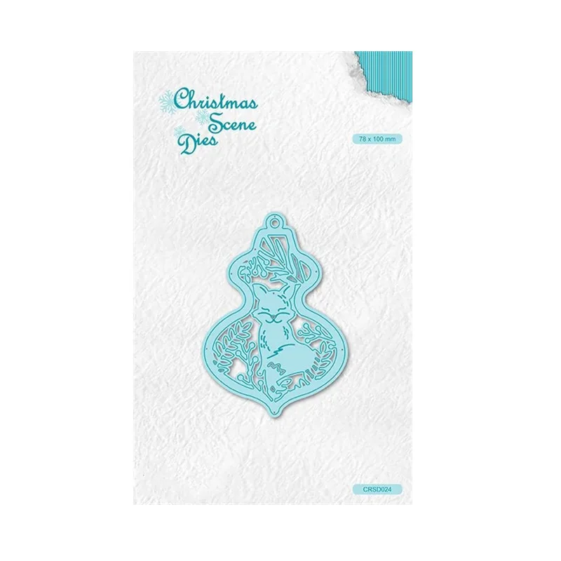

Christmas Fox Metal Cutting Dies Scrapbook Paper Craft Knife Mould Blade Punch Stencls 2021 New Chirstmas Arrival No Stamps