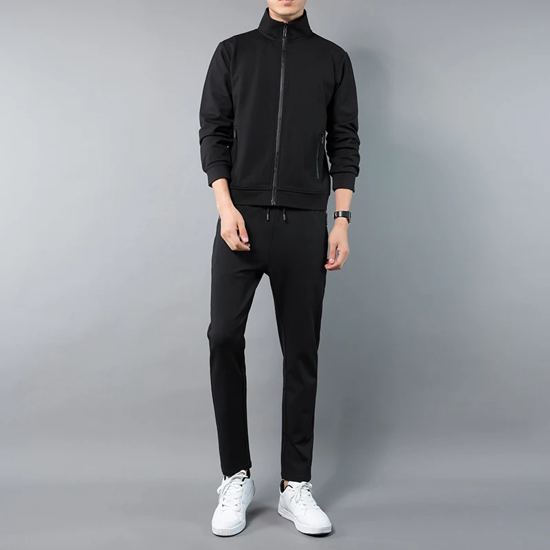 L до 6XL мужской спортивный костюм хлопковая спортивная одежда spandex Man Новая Осенняя мужская одежда ветронепроницаемый спортивный костюм для спортзала мужские наборы для бега
