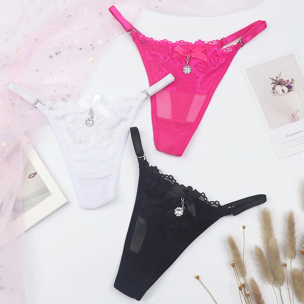 Женские Сексуальные Трусики бикини стринги с v образным вырезом нижнее белье для