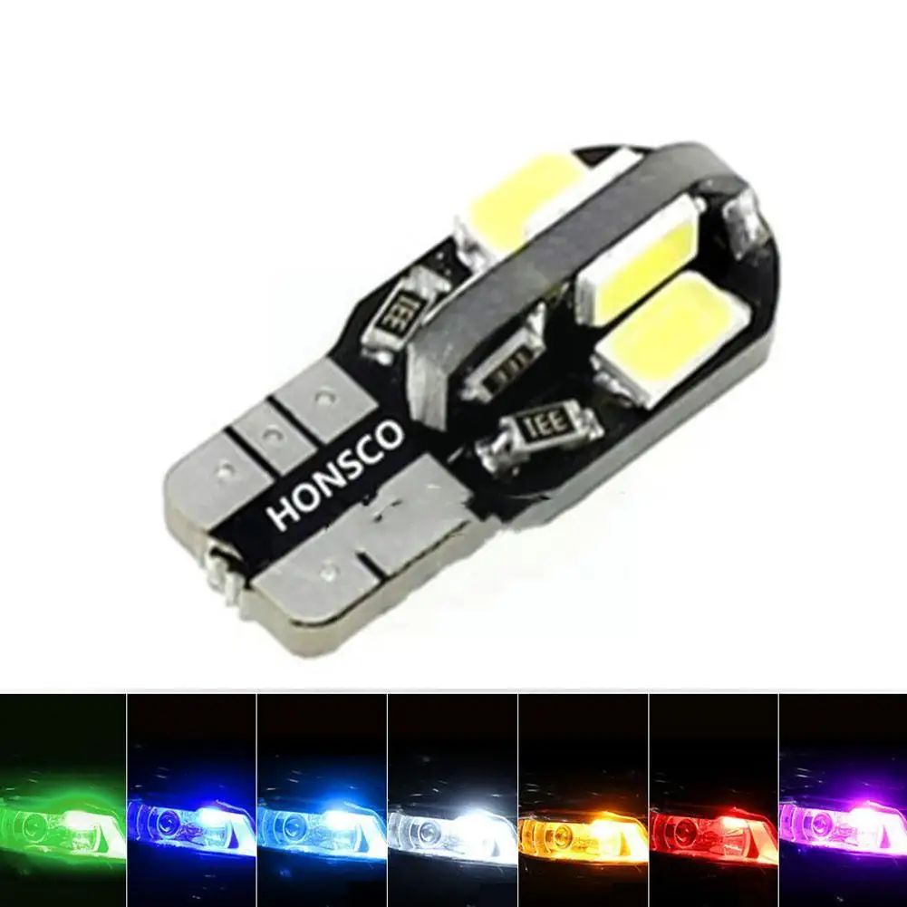 

10pcs T10 Width Light T10 8SMD 5730 12V License Plate Parts Light Car Driving Light Modification LED Light Z7A5