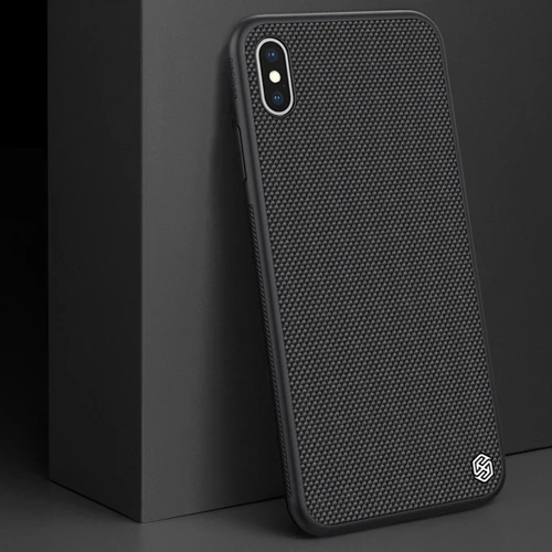 Black Для iPhone XS Max чехол для телефона новейший Текстурированный чехол NILLKIN с жестким ПК и мягкой рамкой из ТПУ чехол для iP X XR чехол Capa - Цвет: Black
