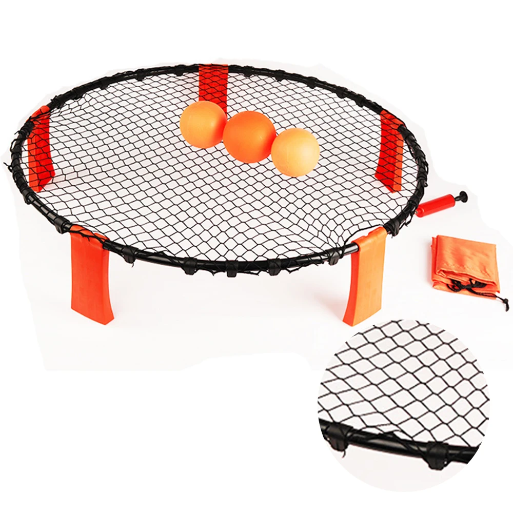 

Beach Volleyball Outdoor Team Sports For Home Garden Lawn Inflatable Volleyball With 3 Balls Volleyball Net Fitness Equipment