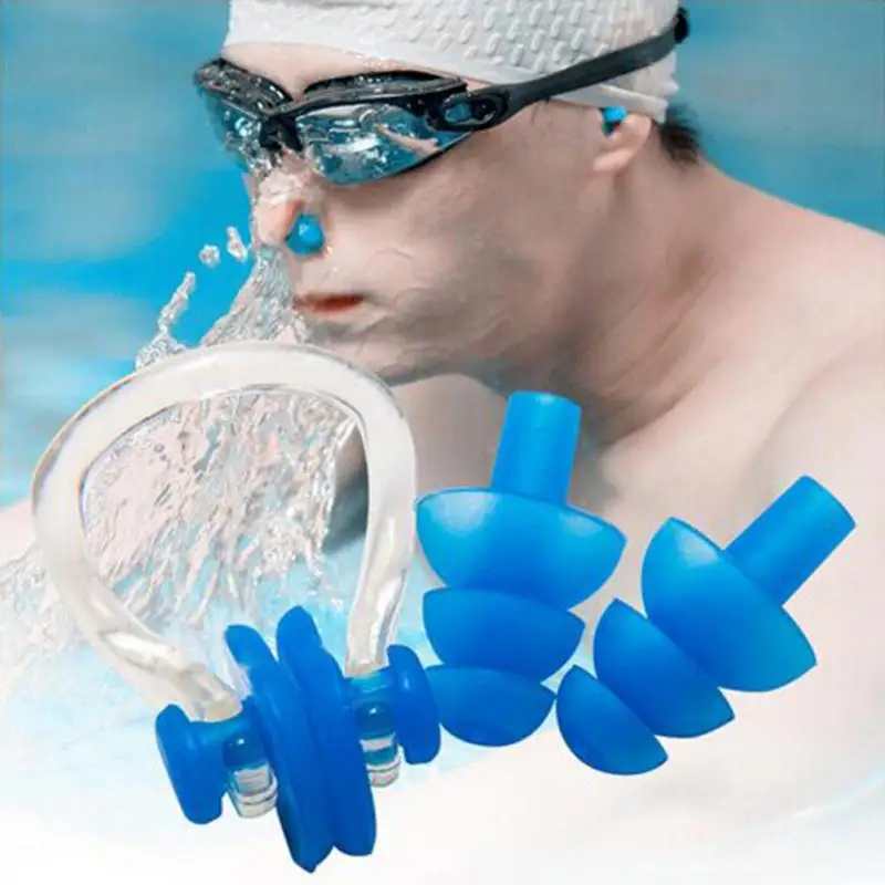 Заглушки для ушей Swim ming зажим носа чехол зажимы защита от воды заглушка Мягкий