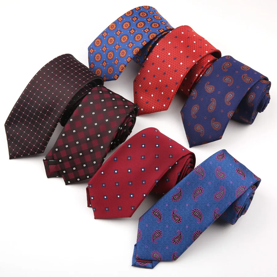 Мужские галстуки 7 см брендовые для свадебной вечеринки деловые тонкие мужчин |