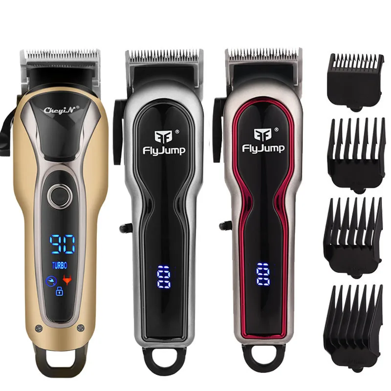 

Electric Hair Clipper USB Rechargeable Professional Hair Barber for Men Haircutter LED Display Digital with 4 Limit Combs 48