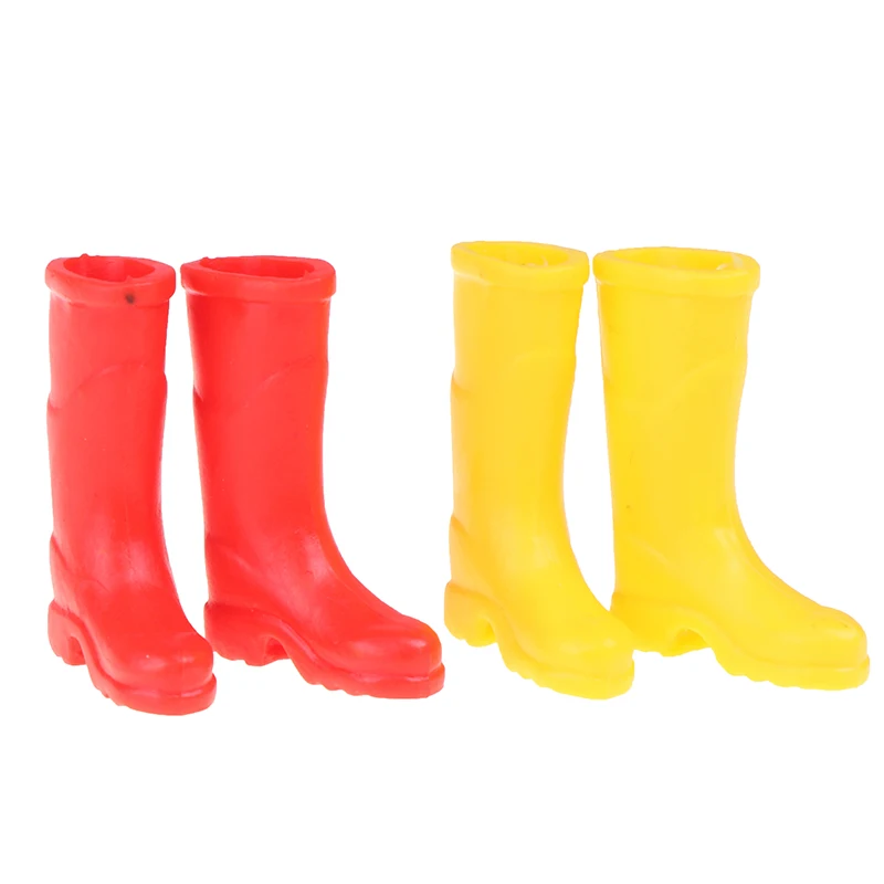 

1Pairs Fashion Rubber Rain Boots Home Garden Yard Decoration 1/12 Scale Dollhouse Miniature