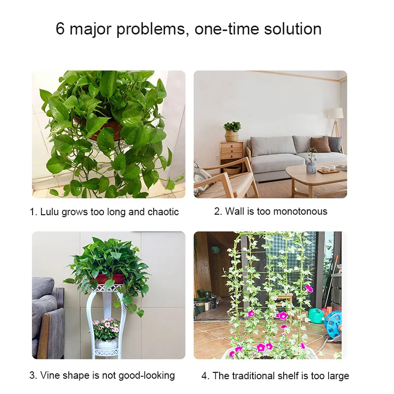 

10/20/50 Pcs Invisible Wall Vines Fixture Plant Climbing Wall Clip Sticky Hook Fixing Clip Holder for Home BV789