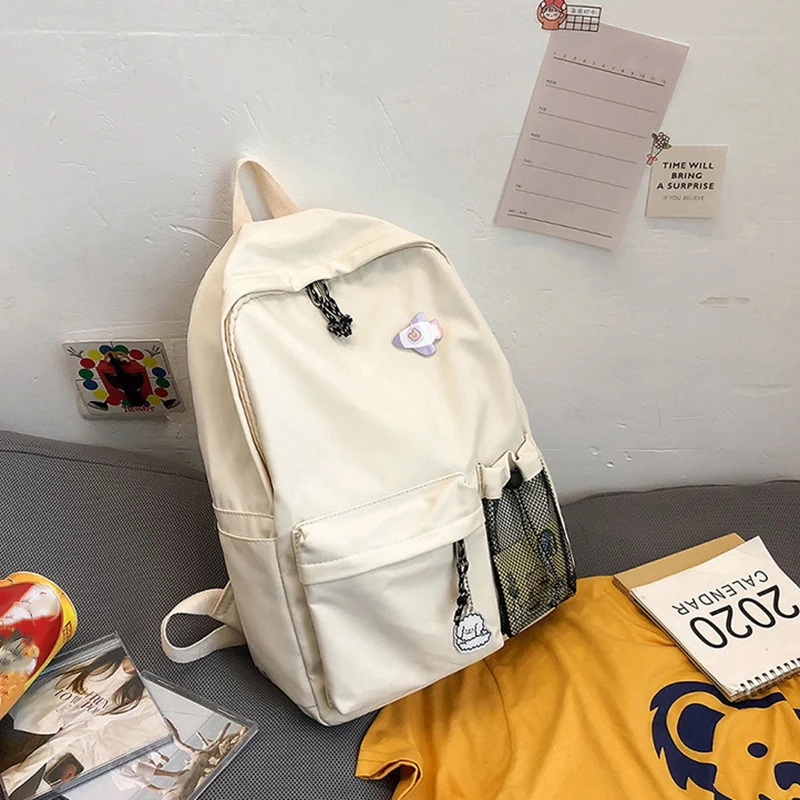 

Korean College Style Backpack Japanese Harajuku Student Schoolbag Female Simple and Versatile Travel Backpack