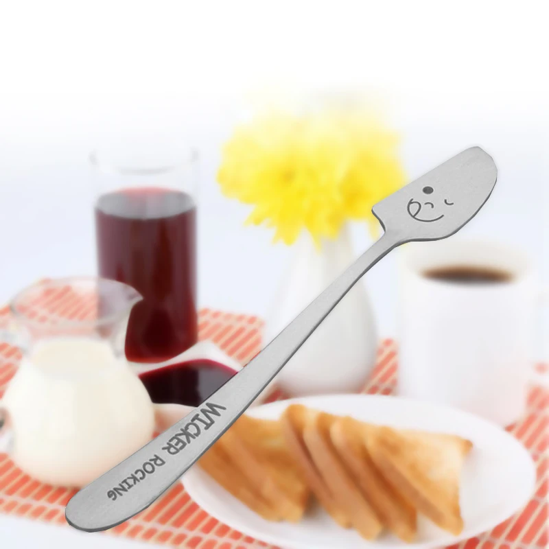 1 шт. милая улыбка из нержавеющей стали для масла нож корейский крем сыра